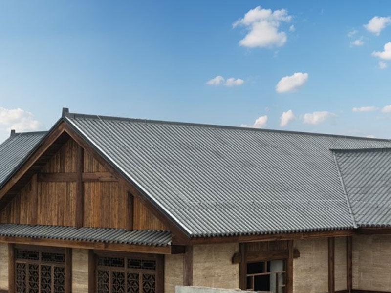 อลูมิเนียมแมงกานีสแมงกานีสสไตล์ฮุ่ยโบราณกระเบื้องหลังคาโลหะอินดิโก้เมทิโก