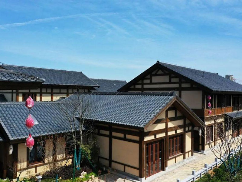 แมงกานีสอลูมิเนียมแมงกานีสกระเบื้องหลังคาโลหะสไตล์ญี่ปุ่น