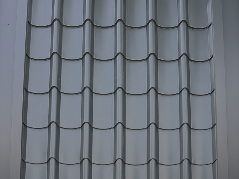 แมงกานีสแมกนีเซียมอลูมิเนียมชิ้นเดียวกระเบื้องหลังคาโลหะร่วมกัน